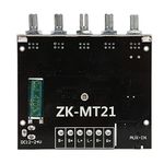 DC12 24V Digital Power Amplifier Board, ZK MT21 2.1 Channel 50W 50W 100W High Power Audio Stereo 5.0 Subwoofer Amplifier Board for 15 100W 4 8Ω Speakers.