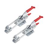 Heavy Duty Toggle Clamp Latch, COOLOGIN 2000lbs Large Capacity Adjustable Latch U Bolt Self-Lock Toggle Latch for Tire Carrier,Trailer Latch,Lid Latch,Industrial EquiIpment, Boxcar and More(2 Pack)