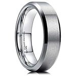 King Will Silver 6MM Wedding Band F