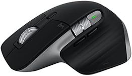 Logitech MX Master 3S for Mac - Wireless Bluetooth Mouse with Ultra-Fast Scrolling, Ergo, 8K DPI, Quiet Clicks, Track on Glass, Customization, USB-C, Apple, iPad - Space Grey