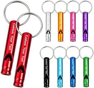 Disdorice Custom Emergency Whistle with Keychain, Survival Whistles