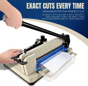 Flexzion 12" Guillotine Paper Cutter – Heavy Duty Trimmer