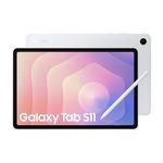 Samsung Galaxy Tab S11, AI Tablet, Wi-Fi, Lightweight Design, Multi-Modal AI Tools, DeX Connect, 512GB Storage, 12GB Memory, Long Battery Life, Silver, 3 Year Extended Warranty (UK Version)