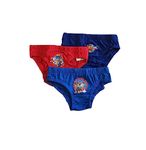 Boys 3 Pack Official Paw Patrol Character Briefs Play Rescue Repeat (4-5 years) Blue