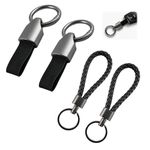 4 Pack Car Key Chain,Key Chains Men,Key Chains,Keychain,Key Fob Holder,Key Fob Holder,Leather Keychain,Key Chains for Car Keys,Key Rings for Car Keys,Multifunctional Keychain Ring Holder for Men