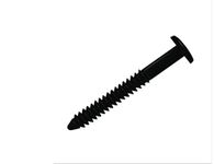 Window Shutters Panel Peg Lok Pin Pegs Screws Spikes Anchors 3 inch 48 Pack Fasteners (Black) WindowPro Exterior Vinyl Shutter Hardware Made in USA