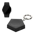 kwmobile Smartwatch Charger Compatible with Samsung Galaxy Watch 5 4 3 / Active/Active 2 - Charger Magnetic Docking Station - Black