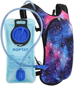 Roptat Hydration Backpack Pack with 2L Hydration Bladder - Lightweight Water Backpack Keeps Water Cool up to 4 Hours Pouch for Women Men Running Riding Biking (Black) (Galaxy 2)