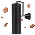 TIMEMORE Chestnut C3 MAX PRO Manual Coffee Grinder with Foldable Handle, Stainless Steel Conical Burr Coffee Grinder, Hand Coffee Grinder with Adjustable Setting, for Pour Over Drip Coffee - Black