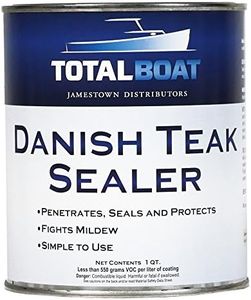 TotalBoat-409329 Danish Teak Sealer - Marine Grade Wood Sealer Oil for Boat Decks, Trim and Indoor & Outdoor Teak Furniture (Quart)