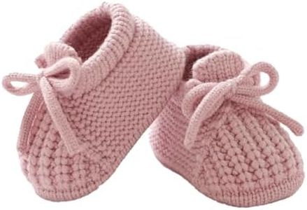 DovFanny Baby Booties Newborn Baby First Shoes Cozy Warm Knit Soft Booties for Toddler Infant Boy Girl