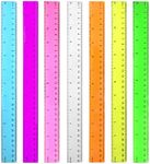 Color Transparent Ruler Plastic Rul