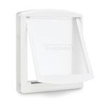 PetSafe Original 2 Way Pet Door - Manual Lock, Durable Frame, Multiple Colours - Large, White