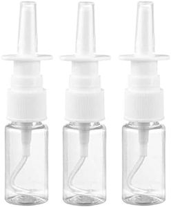 Medsuo 3pcs Nasal Spray Bottle Mist Spray Bottle Clear Empty Rhinitis Care Sprayer Direct Spray Container for Saline Essential Oils - 10ml