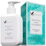 Salicylic Acid Cleanser Face Wash - Salicylic Acid + Niacinamide, Vitamin E & Green Tea, Acne Face Wash for Women & Men, Facial Cleanser for Deep Cleansing and Brightening, For All Skin Type