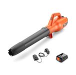 Flymo 18V EasiClear 100 Cordless Garden Blower Kit - With 18V POWER FOR ALL Battery and Charger Included, For Clearing Patios and Gardens of Leaves, Controllable Airflow, Variable Speed