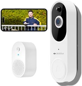 1080P Doorbell Camera Wireless, Video Doorbell with Chime,Cloud Storage,Human Motion Detection, Real time,2-Way Audio, Night Vision, IP65, 166°Wide Angle (1080P-M50)