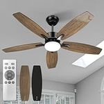 42 Inch Ceiling Fan with Light, Sma