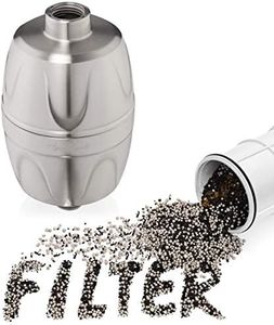 Aqua Elegante Shower Water Filter - Chlorine Showerhead Filters Using Only Proven Ingredients, Universal Home Purifier And Filtered Softener System Best for Skin and Hair - Brushed Nickel
