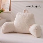 NTBED Sherpa Reading Pillow for Bed