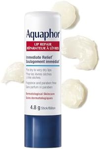 Aquaphor Lip Repair Lip Balm Stick for Dry, Chapped and Cracked Lips, With Shea Butter and Jojoba Oil, Fragrance Free, Non Comedogenic Lip Balm, Recommended by Dermatologists, 4.8g