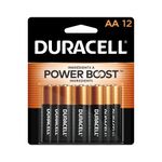 Duracell - Coppertop Aa Alkaline Batteries - 12 Count - Long Lasting, All-purpose Double a Battery for Household and Business, 5013004