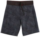 Burnside Men's Trilogy Board Shorts, Black, 36A