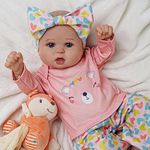 BABESIDE 20-inch Reborn Dolls Girl Has the Softest Body You’ve Ever Felt and is Handmade with Love, She Looks and Feels Just like a Real-life Lifelike Baby Girl(red)