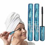 Mascara for Seniors with Thinning Lashes Waterproof Mascara Prime Lash Mascara for Older Women (2PCS)