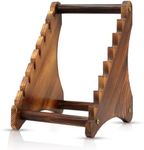 Biobasedon Knife Block, Wood Fixed Blade Knife Collection Display Stand Holder, Knife Holder Knife Wooden Display Case for Fixed Knife Series Display, Maximum 8 Knives