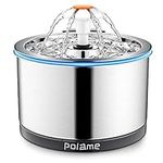 POLAME Cat Water Fountain Stainless