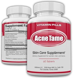 Acnetame Acne Tame- Clear Skin Supplements Pill- Best Tablets for Oily and a Glowing Complexion | Vitamin Pills for Women & Men That May Help Some Spots Blemishes