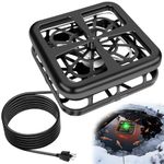 SprintGy Floating & Submersible Pond Heater, 500W Pond Heaters for Outdoor Ponds with Fish, Thermostat Control Pond Deicer with Indicator Lights, Koi Pond Stock Tank Water Trough Heater for Winter