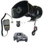 SARRA Police Siren for Cars Jeeps suvs 7 Tone Loud Hooter with Mic VIP Siren 100 watts Police Siren for Cars Jeeps suvs 7 Tone Loud Hooter with Mic VIP Siren 100 watts Component Car Speaker (12 W)