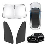 Karltys Reflector Windshield Sun Shade for 2017-2025 Mazda CX5, 3-Pack Front and Side Window Cover for Mazda CX-5 Windshield Sunshade Sun Visor Protector Blocks 99% Heat UV Rays