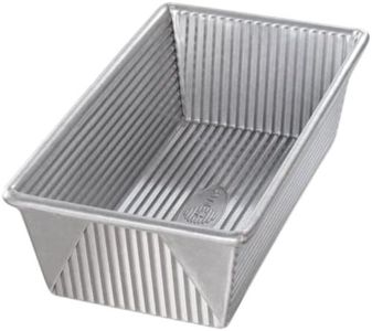 USA Pan 1145LF Bakeware Aluminized Steel 1.25 Lb Loaf Pan, Medium, Silver