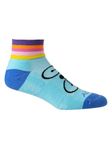 Terry Air Stream Bike Socks - Women's Cycling Mesh Ventilated Crew Ankle Athletic Sock, Champ, Small-Medium