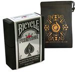 Prestige Plastic Bicycle Playing Cards - Duraflex Bicycle Deck - Also Includes Cascade Card Bag (Red)