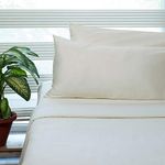 FABDREAMS 100% Organic Cotton Full Size Sheet Set | 400 Thread Count Sheet Set | GOTS Certified | Long Staple Cotton | Upto 17" Elasticised Deep Pockets | Soft Silky Shiny | Ivory