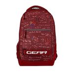 Gear Calculus 34L Large Water Resistant School Bag with Rain Cover/Kids Bag/Casual Backpack/Daypack/Travel Backpack/College Bag for Boys/Men (Maroon)