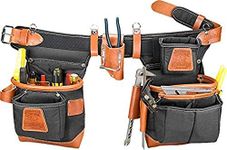 Occidental Leather 9850LH Adjust-to-Fit Fat Lip Tool Bag Set, Left Handed, Black