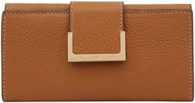 PAUL COSTELLOE Genuine Leather Women's Wallet - Designer RFID-Blocking Bifold Clutch with Multiple Card Slots & Zip Coin Pocket - Available in 6 Stylish Colours, Alto (Lion)