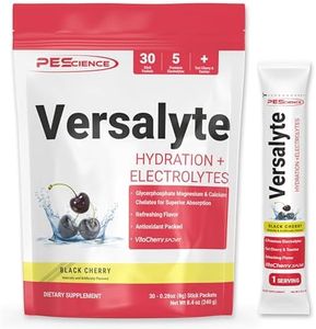 PEScience Versalyte Keto Electrolyte Powder, Sugar Free, Black Cherry, 30 Single Serving Packets, Hydration Powder