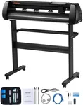 VEVOR 34inches Vinyl Cutter Machine, Bluetooth Cutting Plotter Machine, 400in/10m Accuracy Steel Roller Shaft Adjustable Speed Force, SignMaster Tool Kit for Sign Making Windows & Mobile