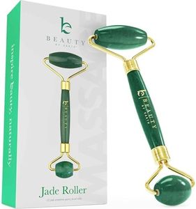 Beauty by Earth Jade Roller for Face - Face Massager Skin Care Tools with Small Eye Roller for Puffy Eyes, Face Care to Reduce Puffy Eyes, Facial Roller Self Care Gifts for Women