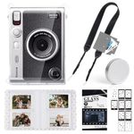 WOGOZAN Accessories Kit for Fujifilm Instax Mini EVO Instax Camera，Including Mini EVO Clear Case, Lens Cap, Adjustable Camera Strap, Mini Photo Album, Screen Protector, DIY Sticker (No Camera)