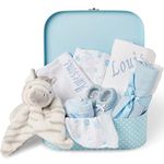 Personalised Baby Boy Gifts Set - Baby Hamper, Newborn Baby Boy Gift Set, Personalised Baby Gifts - Unique Baby Boy Gifts, New Born Baby Boy Gift, Personalised New Baby Gifts, Baby Personalised Gifts