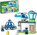 LEGO® DUPLO® Rescue Police Station & Helicopter 10959 Building Toy Playset;Police Car and Helicopter