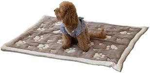 Little Dedi Organic Cotton Pet Mat 28x40 in, Mocha/Beige, Crate Pad