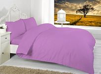 Marilyn Bed and Bath Pollycotton Duvet Set Available In and Sizes (Lilac, King)